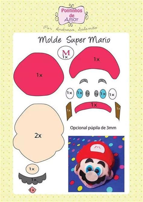 Super Mario Felt Craft Super Mario Crafts Templates Ideas Feltro