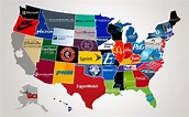 Map of the Largest Companies by State : r/MapPorn