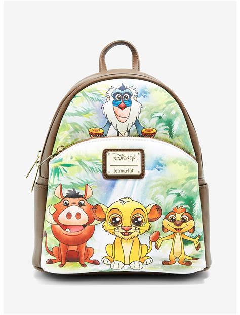Loungefly Disney The Lion King Chibi Simba And Friends Mini Backpack Boxlunch Exclusive