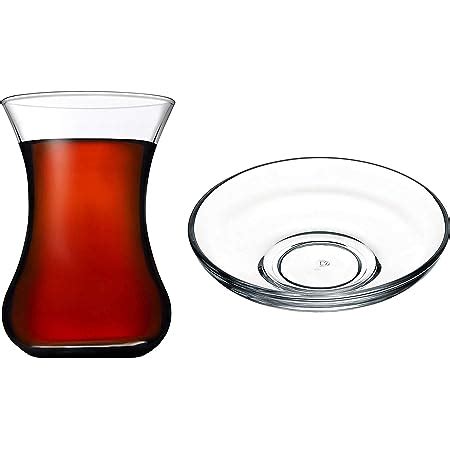 Amazon Com Turkish Tea Glasses Set With Decorated Metal Glass Holders