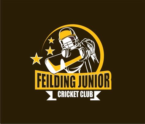 Professional Masculine Club Logo Design For Feilding Junior Cricket