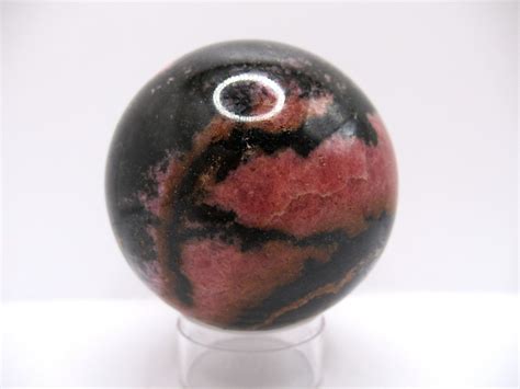 Polished Rhodonite Mineral Sphere 4 Fossils For Sale