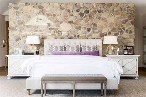 Look through stack stone accent wall pictures in different colors and styles. 25 Bedrooms that Celebrate the Textural Brilliance of ...