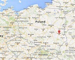 Lublin on Map Poland