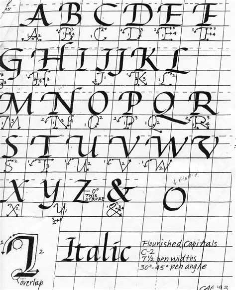 Free Printable Calligraphy Letters Worksheets