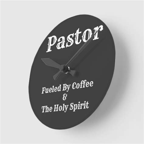 Pastor Acrylic Wall Clock Zazzle