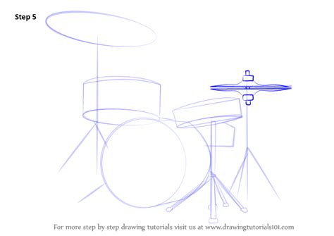 Learn How To Draw Drums Musical Instruments Step By Step