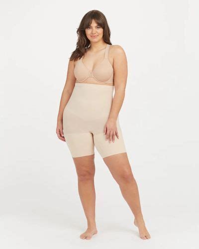Spanx Higher Power Short Spanx Soft Nude Aanbieding Bij Curveswear