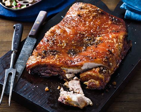 How To Do A Lazy Weekend Slow Roasted Pork Belly Recipes Delicious