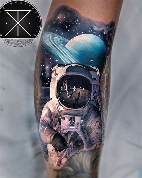 30 Astronaut Tattoo Ideas Cuded Tatuagens De Galáxias Tatuagem Colorida Tatuagem