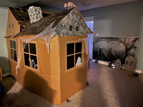 Haunted Cardboard House For Your Kids Who Love A Little Scare