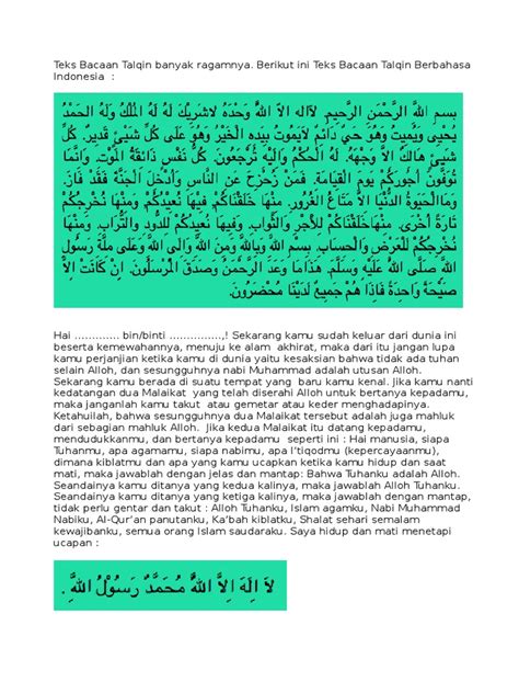 # sharing koleksi buku bacaan dengan format |.epub. Bacaan Talqin Jenazah