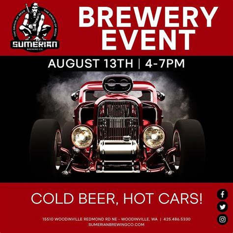Hot Rod August Nights Show Sumerian Brewing Woodinville August 13