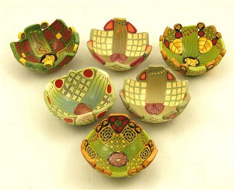 Polymer Clay Bowls By Emily Squires Levine Polymer Clay Sculptures