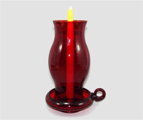 2 piece glass tabletop hurricane set. Fenton Red Hurricane Lamp, Ruby Glass Finger Lamp Candle ...