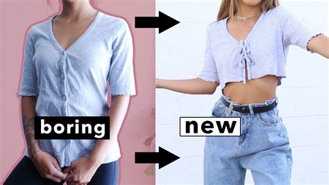 I know that not everyone likes to make things that include. DIY NO-SEW HACKS FALL EDITION | Transforming Old Boring Clothes! - YouTube | Boring clothes ...