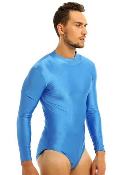 mens bodysuit front zipper leotard jumpsuit wrestling singlet lingerie underwear ebay