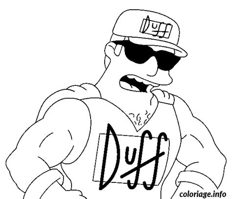 Duffman The Simpsons Coloring Page Coloring Pages The Best Porn Website