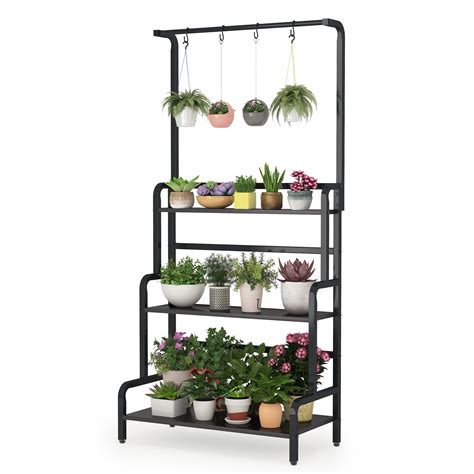 Tribesigns Plant Stand 3 Tier Hanging Plant Shelf Display Rack Plant