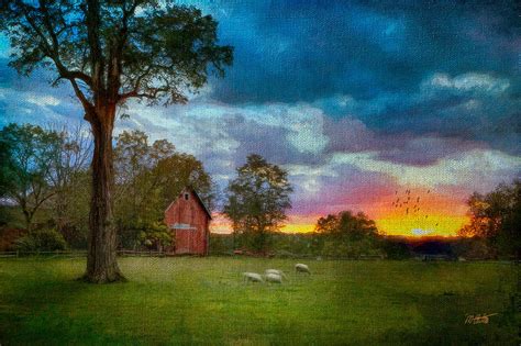 Sunset Over The Farm 2 Photograph By Michael Petrizzo Fine Art America
