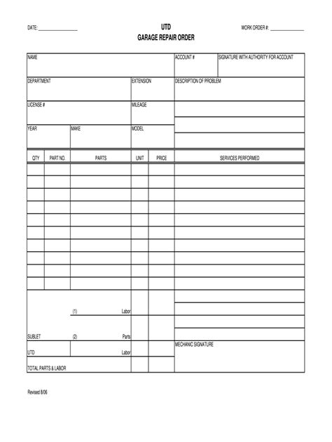 42 order form templates are collected for any of your needs. Small Engine Repair Invoice - Fill Online, Printable ...
