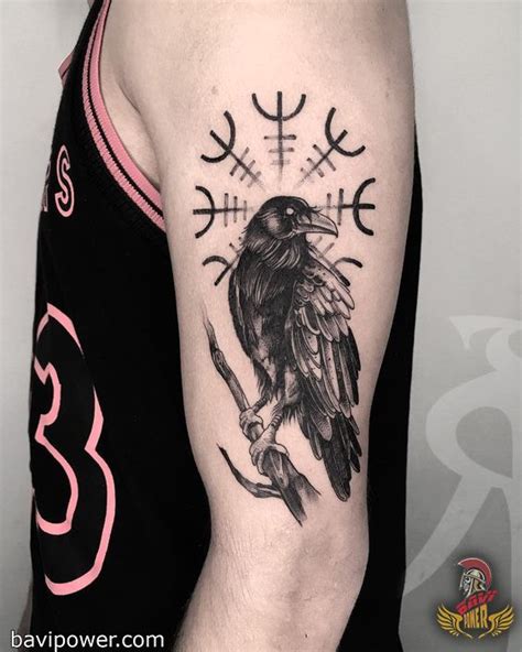 Scandinavian symbols of vikings, travelers, mascot. Aegishjalmur Helm of Awe Tattoo | Helm of awe tattoo ...