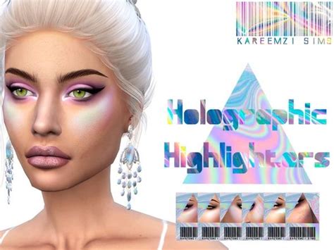 Holographic Highlighters By Kareemzisims At Tsr • Sims 4 Updates