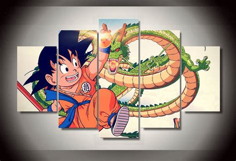 All products are available in different sizes and you may find the most appropriate size for your wall under the options. 5 Panel "Little Saiyan" Dragon Ball Canvas Painting | Art wall kids, Dragon ball wall art ...