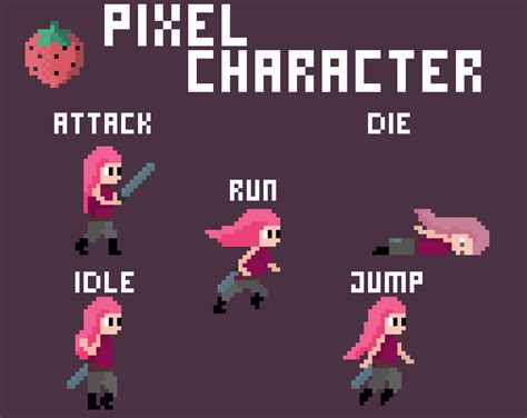 Animated Pixel Character By Fat Berry