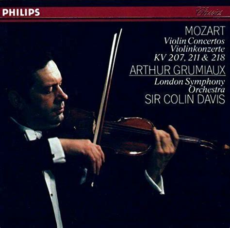 Mozart Violin Concertos 1 2 And 4 Grumiaux Davis By Arthur Grumiaux