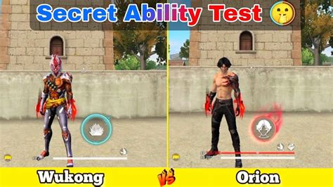 Wukong Vs Orion Secret 🤫 Ability Test 🔥 New Ability Test After Update 🔥