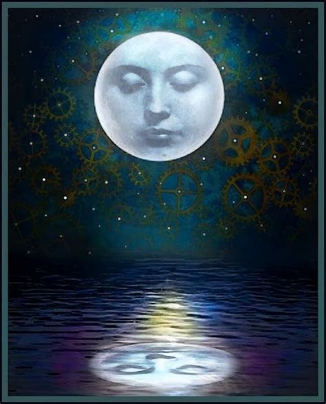 Full Moon Reflection On Water Via Shayne Gallauher Sun Moon Stars