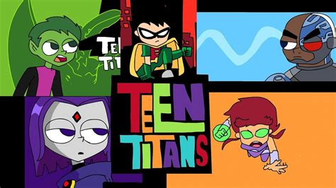 Teen Titans Intro Animated In My Stylepoorly Youtube