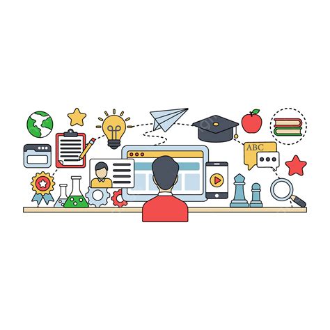 e learning banner vector hd png images a perfect design illustration of e learning online