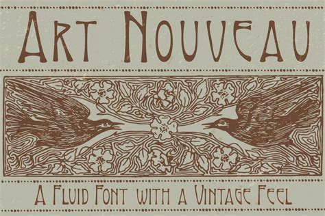 Art Nouveau Font Fonts ~ Creative Market