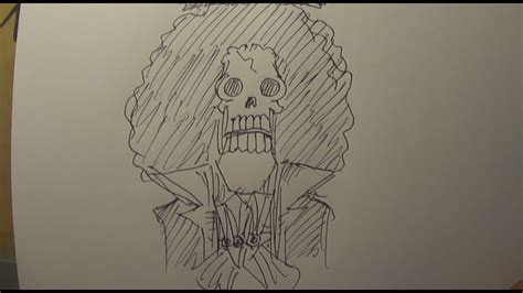 One Piece Drawing Brook Part 2 Youtube