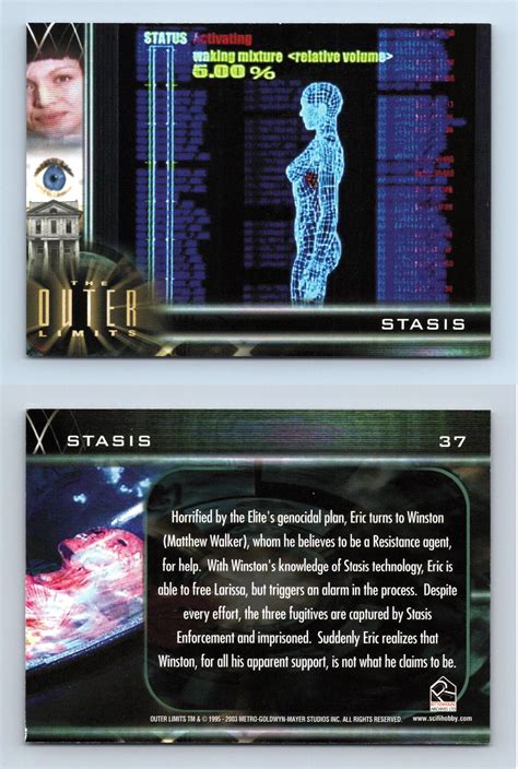 stasis 37 the outer limits sex cyborgs and science fiction 2003 card