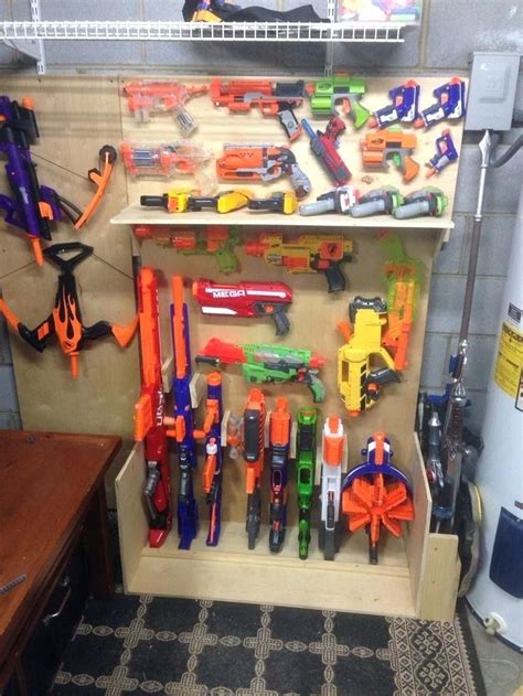 Since these nerf guns occupy our playroom, it made sense to find a better way to store them and this makeover challenge was a perfect time. Pin on Gift ideas
