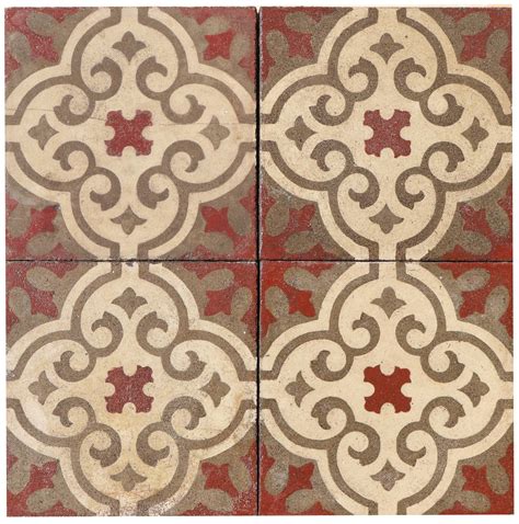 Reclaimed Patterned Encaustic Floor Tiles 4.8 m2 (51 sq ft) - UK Heritage