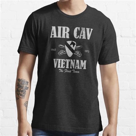 Air Cav Vietnam The First Team Distressed T Shirt For Sale By