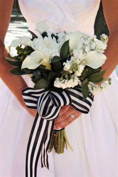 Nautical Wedding 9 Weddingbells White Stripes Wedding Preppy