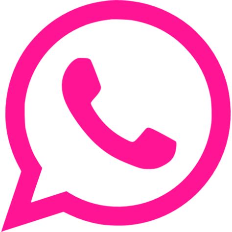 Deep Pink Whatsapp Icon Free Deep Pink Site Logo Icons