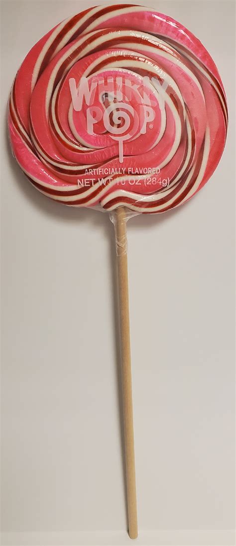 Whirly Pop Lollipop Pink 10 Oz 6 Inch Strawberry Flavor