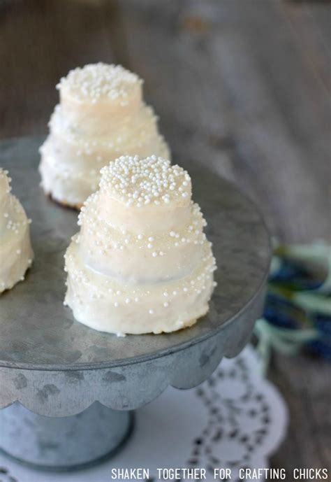 Mini No Bake Wedding Cakes The Crafting Chicks