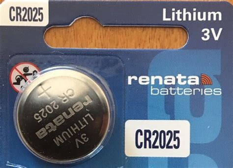 1 Renata Cr2025 Ecr2025 Dl2025 Battery