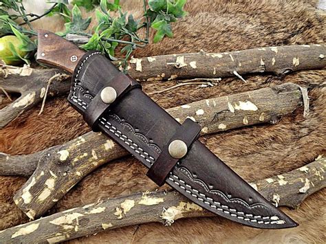 11 Long Damascus Steel Full Tang Blade Skinning Knife Available In 3