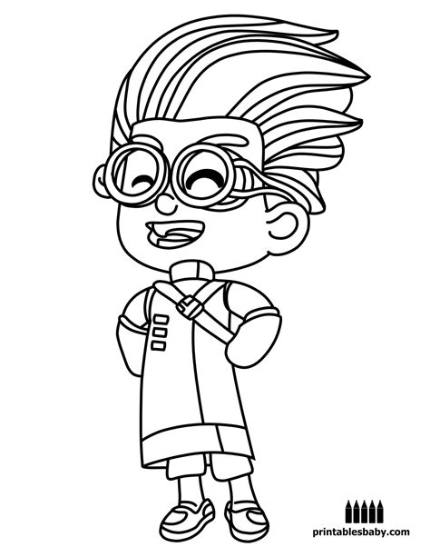 Connor Pj Mask Coloring Coloring Pages