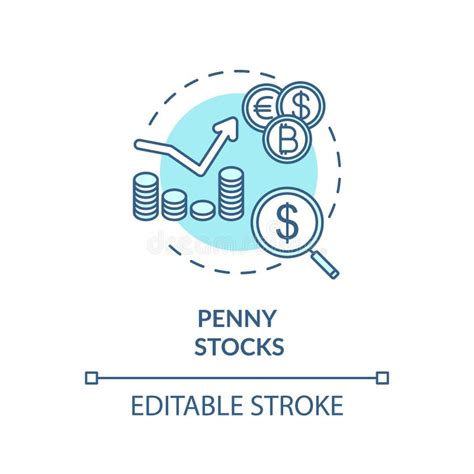 Penny Stocks Concept Icon Stock Vector Illustration Of Accounting