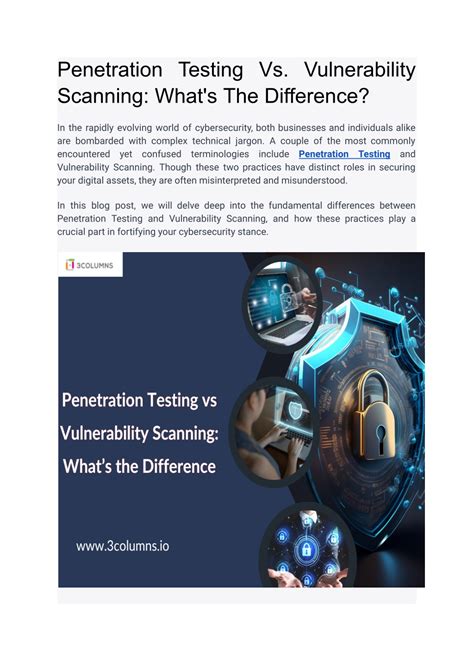 Ppt Penetration Testing Vs Vulnerability Scanning Whats The Difference Powerpoint