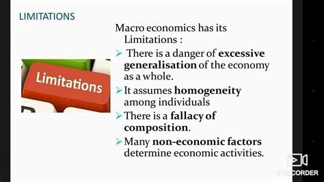 Limitations Of Macro Economics And Economic System Part 1 Youtube
